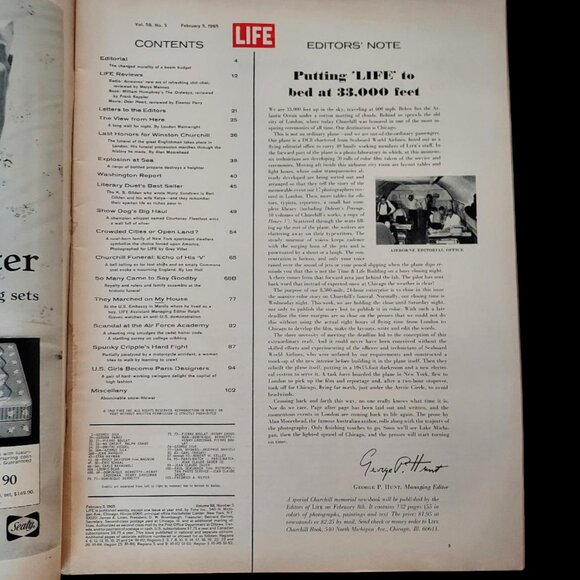 Rare Life Magazine February 5, 1965 Churchill Funeral - Picture 4 of 14